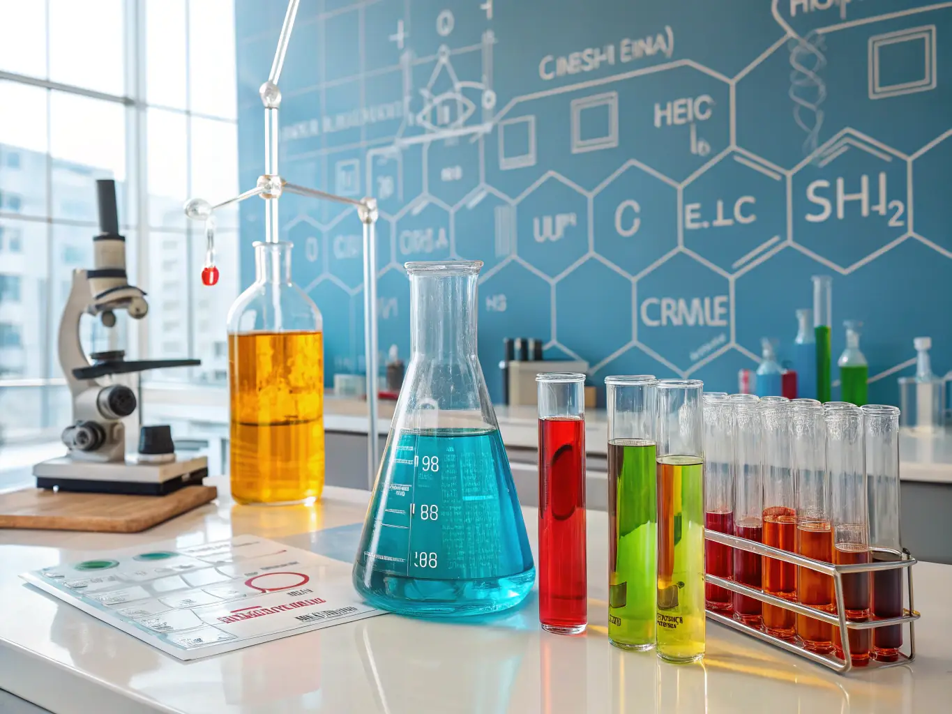 A visual representation of custom formulation options, such as a chemist blending different components or a graphic showcasing the flexibility of Sudarshan Organics' custom solutions.
